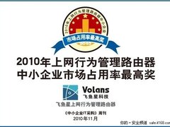 飞鱼星荣获中小企业市场占用率最高奖