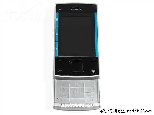超薄音乐滑盖手机 诺基亚X3最新报价890-IT16