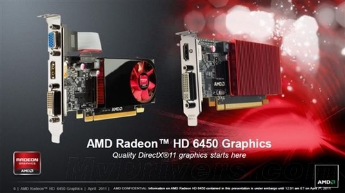 HTPC新时代 AMD低端新品HD6450深入测试