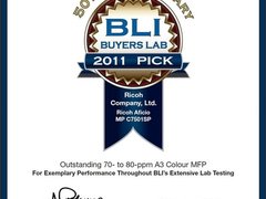 理光MP C7501sp复合机荣膺BLI年度之选
