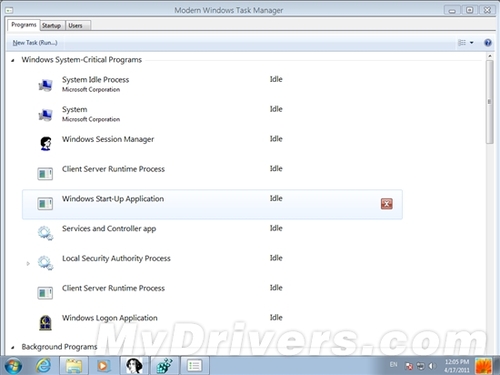 Windows 8任务管理器 快速启动功能曝光