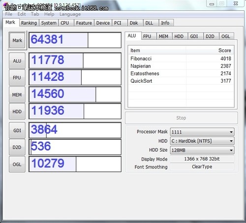 基准测试 Win7 CPU-Z Cinebench等