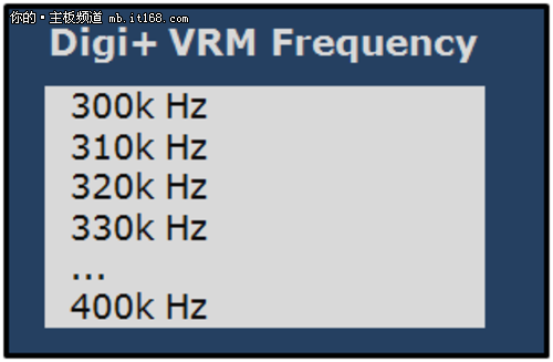 最精确的调整 VRM电源管理