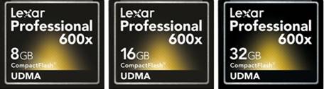 方程式般极速拍摄Lexar专业系列600x CF