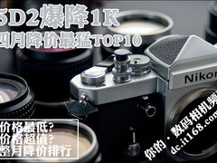 5D2爆降1K 四月数码相机降价最猛TOP10