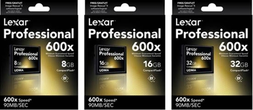 方程式般极速拍摄Lexar专业系列600x CF