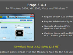 修正单核心崩溃问题 Fraps更新到3.4.3
