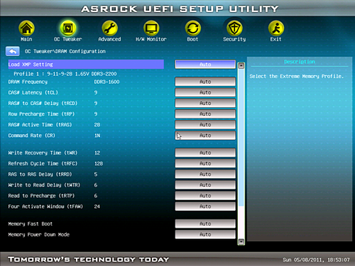 华擎ASRock Z68 Extreme4 UEFI BIOS