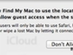 苹果Mac OS X Lion启用Find My Mac防盗