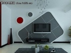 简约+时尚 42款电视背景墙设计图欣赏