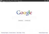 谷歌主页将改版 采用黑色顶部按钮栏