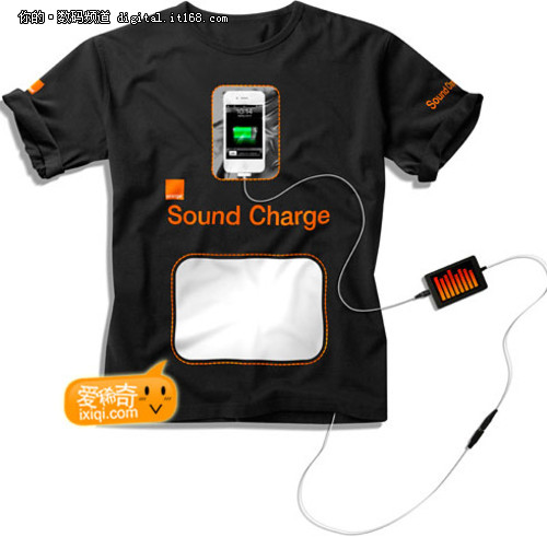 声音发电T恤：Sound Charge Shirt