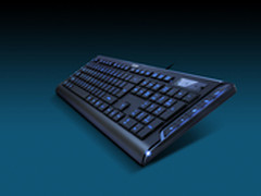 雍容华丽 双飞燕月蓝光超薄键盘上市