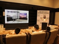 夏普展70寸液晶电视 中国市场全球首发