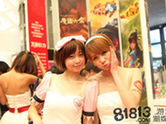 2011年ChinaJoy展现超萌女仆装姐妹花