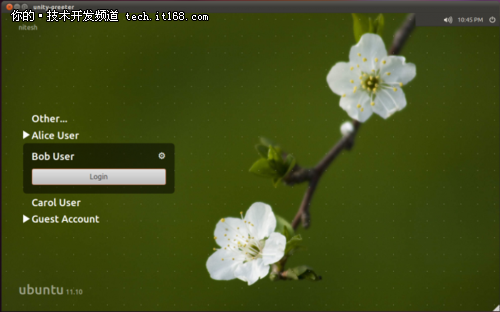 Ubuntu11.10的新登录界面Greeter theme