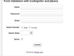 实战jQuery和PHP CodeIgniter表单验证