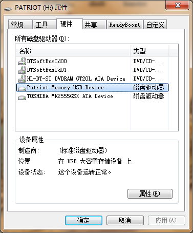 Patriot Memory 超音速U盘实测成绩