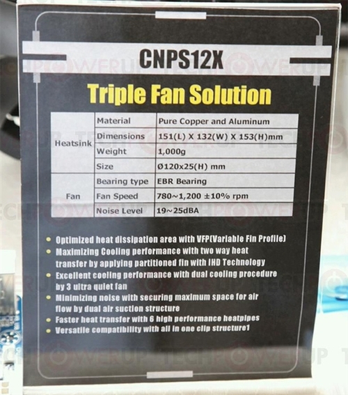 思民CNPS12X散热器发布