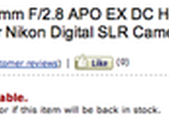 APS-C版小黑 适马50-150尼康版再度迟发