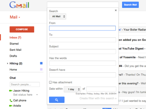 谷歌调整Gmail界面 改善邮件搜索功能