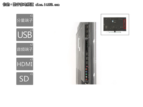 康佳LED46X8000D电视外观解析