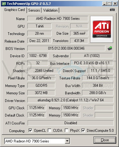 HD7970核心/显存猛超1.16/6.8GHz