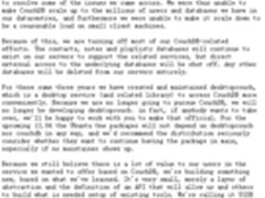 Ubuntu One终止使用CouchDB 官方回应