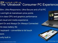 配合Win8 厂商计划为Ultrabook配触控屏