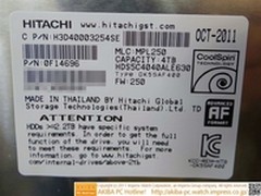 目前最大 日立3.5英寸4TB硬盘悄悄开卖