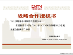 TCL联手央视3D网络春晚 征集云拜年创意