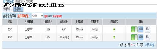 锐捷EG路由实用的流量控制