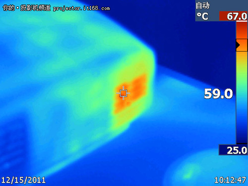 丽讯D871ST投影机散热及功耗