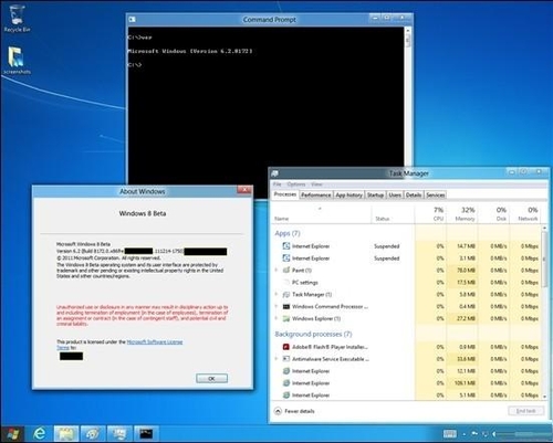 Windows 8系统最新版本 Build 8172曝光