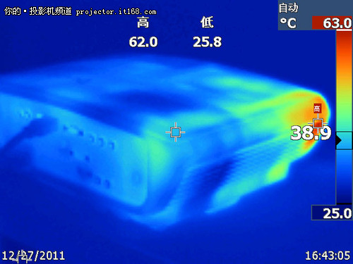 明基W710ST投影机散热及功耗