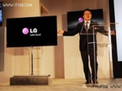 造型惊艳 LG55寸OLED超薄电视亮相CES