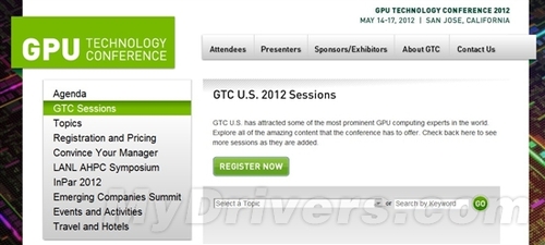 NVIDIA 2012 GPU技术大会已经开放注册
