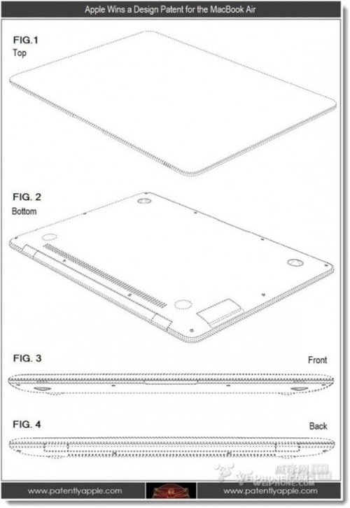 苹果正式获得MacBook Air超薄设计专利