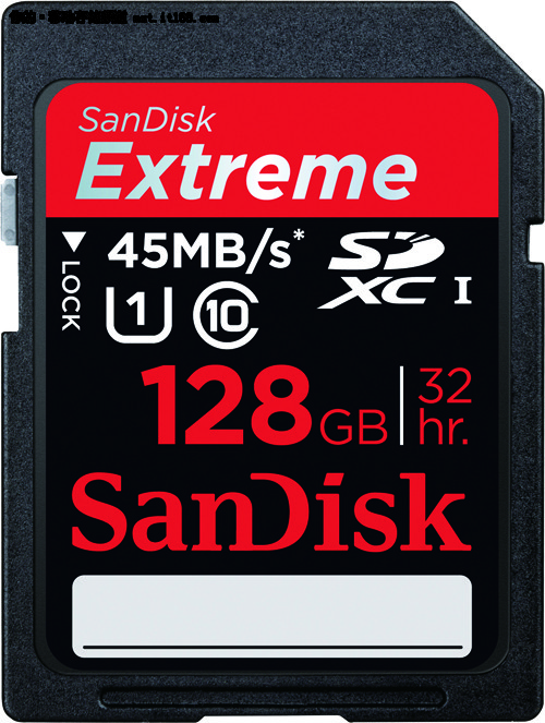 SANDISK闪迪推全球最快128GB SDXC存储卡