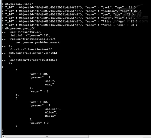 八天学会MongoDB：第三天 细说高级操作