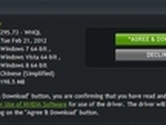 NVIDIA宣布295.73 WHQL驱动已支持Win8