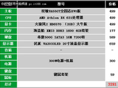 四核2G独显　3000元档主流游戏攒机推荐