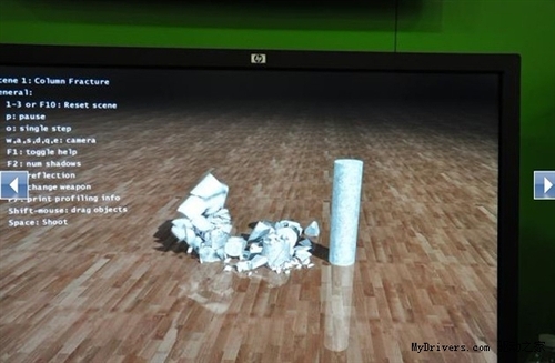 NVIDIA展示Physx新版demo-Fraction