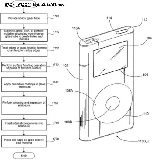 苹果新专利：全玻璃机身只为一体式设计