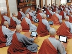 iPad取代佛经 韩国佛教教育走向智能化