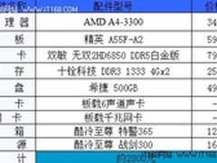 精打细算 平民家用游戏型电脑仅2800
