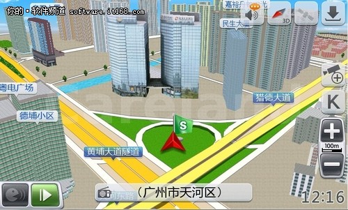 凯立德2012春季版3d建筑群逼真还原街景