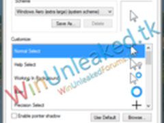 Windows8最新开发版鼠标指针发生变化
