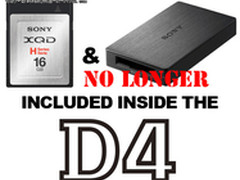 购买尼康D4新机 将不再赠送XQD及读卡器