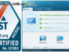 360杀毒连续5次获得AV-Test国际认证